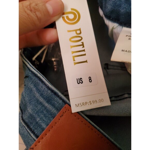 Potili Denim Shorts Size 8 NWT Reg $99.00 - Picture 10 of 10